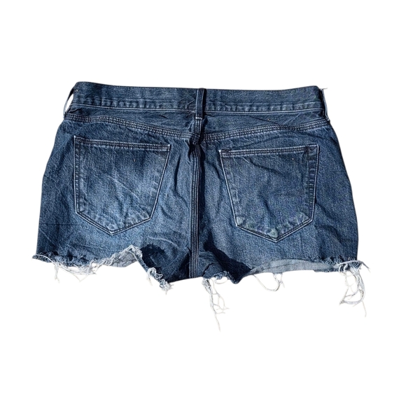 Madewell Blue Jean Shorts Distressed Cut-Off Style Size 27 - Picture 2 of 3